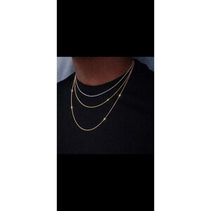 Pendant Chain 14K Gold Plated 24 Inch